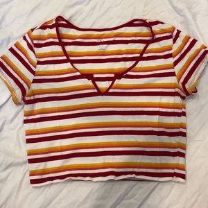 Retro stripe pacsun crop